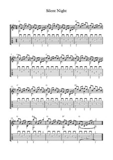 Guitar version: para um único musico (Editado por H. Bulow) by Franz Xaver Gruber