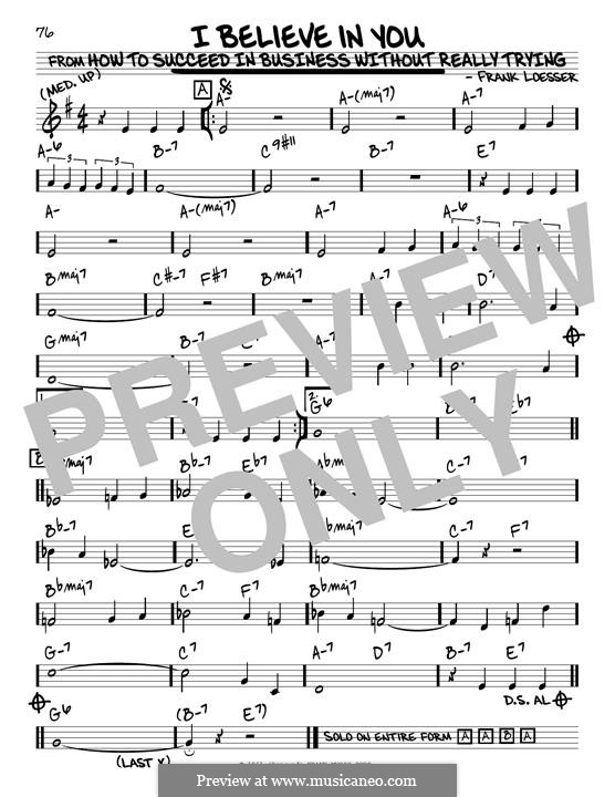 I Believe in You: Para Guitarra by Frank Loesser
