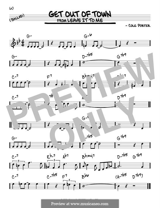 Get Out of Town: Para Guitarra by Cole Porter