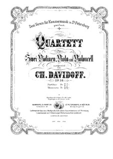 String Quartet in A Major, Op.38: parte viola by Karl Julevich Davydov