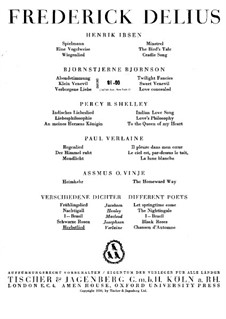 Chanson d'automne: Chanson d'automne by Frederick Delius