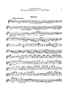 Rhapsody No.1 in D Major: parte de oboes by Antonín Dvořák