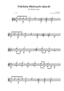 Fröhliche Weihnacht überall: Para Guitarra by folklore