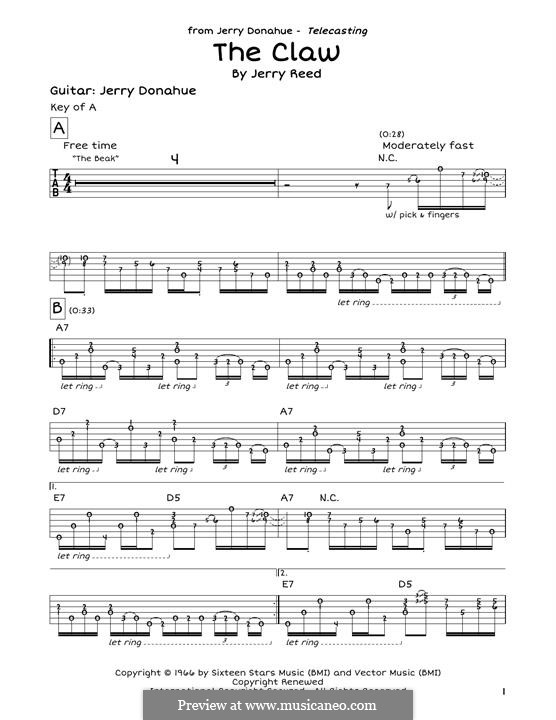 The Claw: Para Guitarra by Jerry Reed