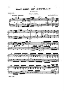 Overture: For piano. Version by J. Weiss by Gioacchino Rossini
