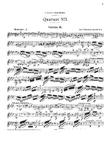 Quartets for Strings, Op.106 No.1-2: violino parte II by Anton Rubinstein