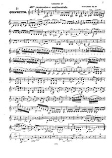 String Quintet No.2 in A Minor, Op.40: violino parte II by Ignacy Feliks Dobrzyński