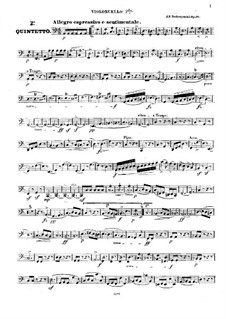 String Quintet No.2 in A Minor, Op.40: violoncelo parte II by Ignacy Feliks Dobrzyński