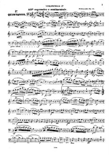 String Quintet No.2 in A Minor, Op.40: violoncelo parte I by Ignacy Feliks Dobrzyński