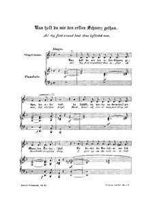 No.8 Now Hast Thou Turned My Joy to Bitt'Rest Pain: Para vocais e piano by Robert Schumann