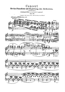 Concerto for Piano and Orchestra in A Minor, Op.54: Movement I – piano solo part by Robert Schumann