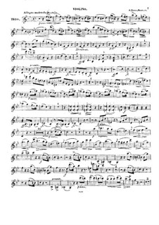 Piano Trio No.1 in B Flat Major, Op.11: parte do violino by Alexander Fesca