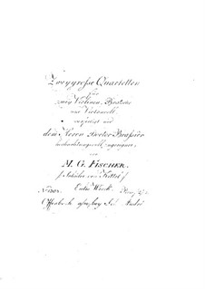 Two String Quartets, Op.1: violino parte I by Michael Gotthard Fischer