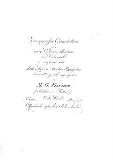 Two String Quartets, Op.1: violino parte II by Michael Gotthard Fischer