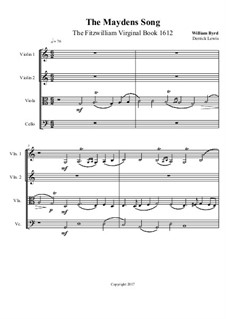 Two Pieces for String Quartet: Two Pieces for String Quartet by William Byrd