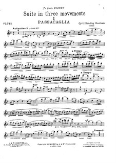 Suite for Flute and Piano: parte Solo by Cyril Bradley Rootham