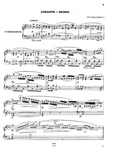 Trois morceaux de concours. Andante and Rondo, Op.39 No.1: Trois morceaux de concours. Andante and Rondo by Jacob Rosenhain