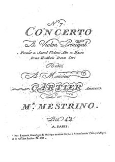 Violin Concerto No.7 in D Major: Violin Concerto No.7 in D Major by Niccolò Mestrino
