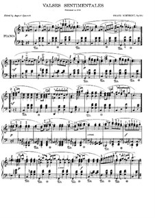 Thirty-Four Sentimental Waltzes, D.779 Op.50: Waltzes No.1-17 by Franz Schubert