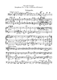 Symphony No.4 in C Major 'The Poem of Ecstasy', Op.54: Parte Violoncelo by Alexander Scriabin