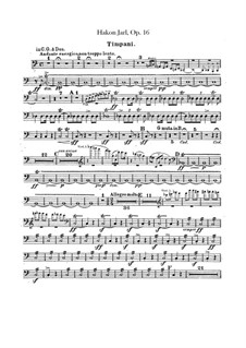 Hakon Jarl, B.118 T.82 Op.16: parte percusão by Bedřich Smetana