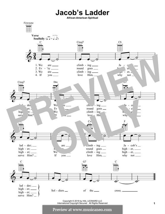 Jacob's Ladder: para ukulele by folklore
