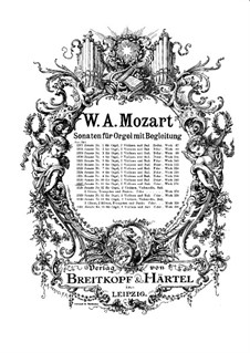 Church Sonata for Two Violins, Organ and Basso Continuo No.13 in G Major, K.274 (271d): Partitura completa by Wolfgang Amadeus Mozart