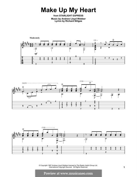 Make Up My Heart: Para guitarra com guia by Andrew Lloyd Webber