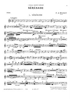 Serenade for Flute and Strings, Op.25: parte flauta by Paul de Wailly