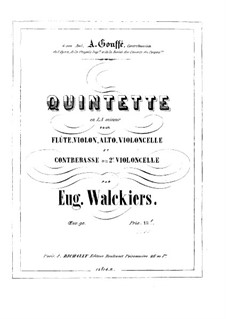 Quintet for Flute and Strings, Op.90: parte viola by Eugène Walckiers