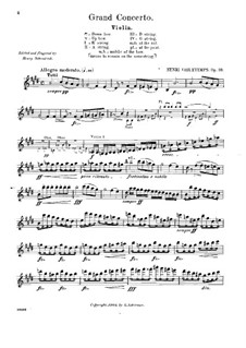 Violin Concerto No.1, Op.10: parte Solo by Henri Vieuxtemps