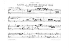 Canzonas and Ricercari Ariosi: Canzonas and Ricercari Ariosi by Andrea Gabrieli