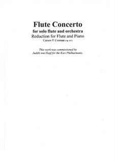 Flute Concerto, Op.691: para flauta e piano by Carson Cooman