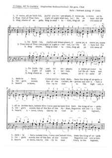O Come All Ye Faithful: para coro misto, Op.9.1 by folklore