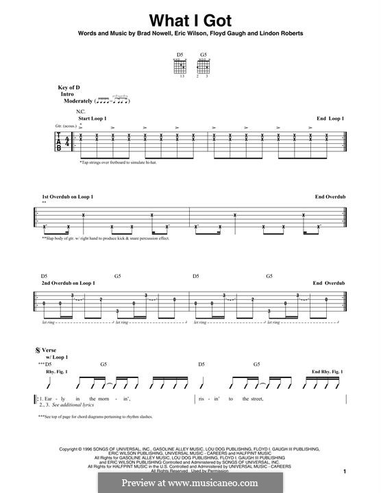 What I Got (Sublime): Para guitarra com guia by Brad Nowell, Eric Wilson, Floyd Gaugh, Lindon Roberts