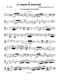 Piano Trio No.1 'Le Soleil Couchant', Op.11: parte do violino by Claude Grosjean