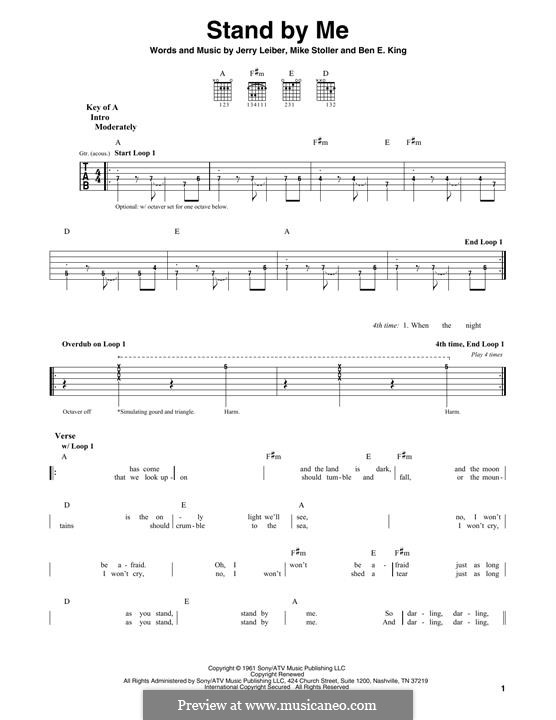 Stand By Me: Para guitarra com guia by Ben E. King, Jerry Leiber, Mike Stoller