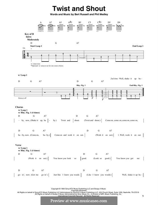 Acordes De Twist And Shout Para Guitarra