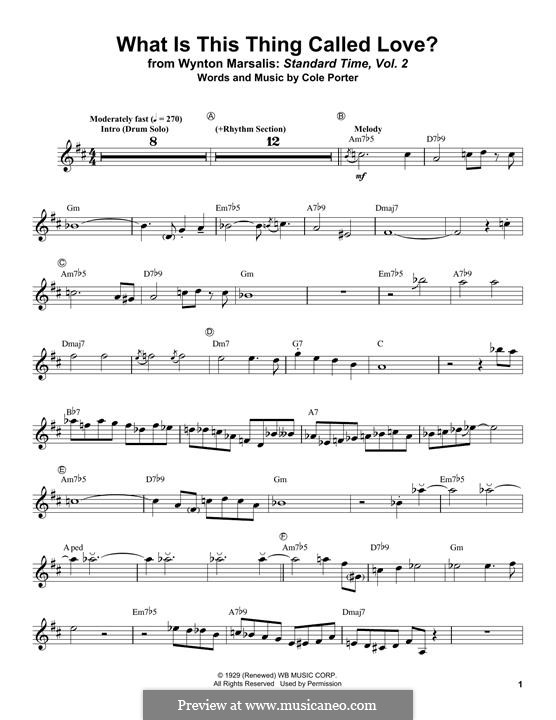 What Is This Thing Called Love?: para trompeta by Cole Porter