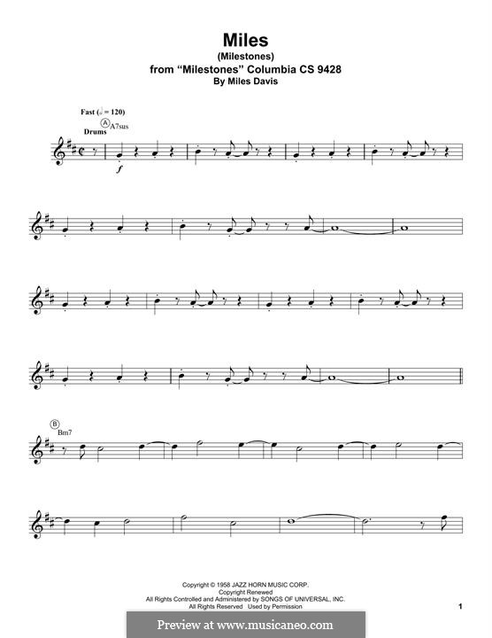 Miles: para trompeta by Miles Davis