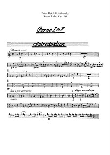 Complete Ballet: trompa parte I-II by Pyotr Tchaikovsky