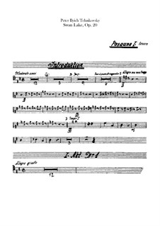 Complete Ballet: parte de trombones e tubas by Pyotr Tchaikovsky