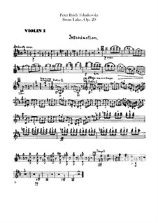 Complete Ballet: Partes de violinos I by Pyotr Tchaikovsky