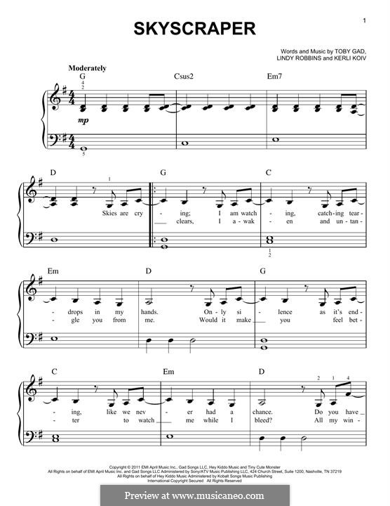 skyscraper chords skyscraper chords