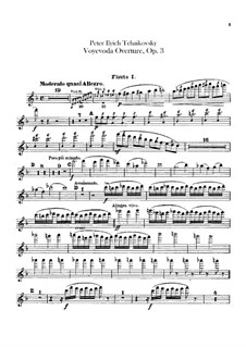 The Voyevoda, TH 1 Op.3: abertura - parte flautas by Pyotr Tchaikovsky