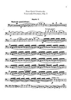 The Voyevoda, TH 1 Op.3: Abertura - parte fagotes by Pyotr Tchaikovsky