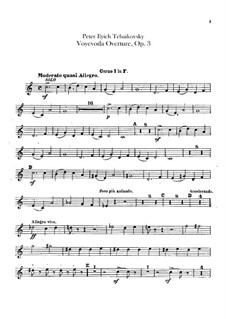 The Voyevoda, TH 1 Op.3: Overture – horns parts by Pyotr Tchaikovsky