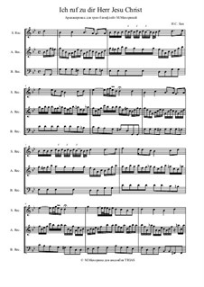 Ich ruf' zu dir, Herr Jesu Christ (I Call on Thee, Lord), BWV 639: For trio instruments by Johann Sebastian Bach