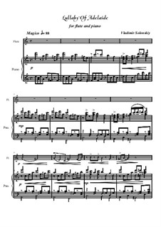 Lullaby Of Adelaide: para flauta e piano by Vladimir Solonskiy