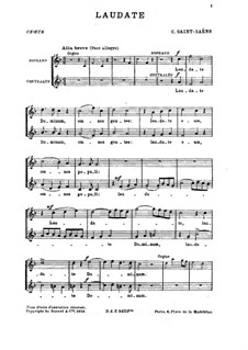 Laudate Dominum (Praise to God), Op.149: Laudate Dominum (Praise to God) by Camille Saint-Saëns